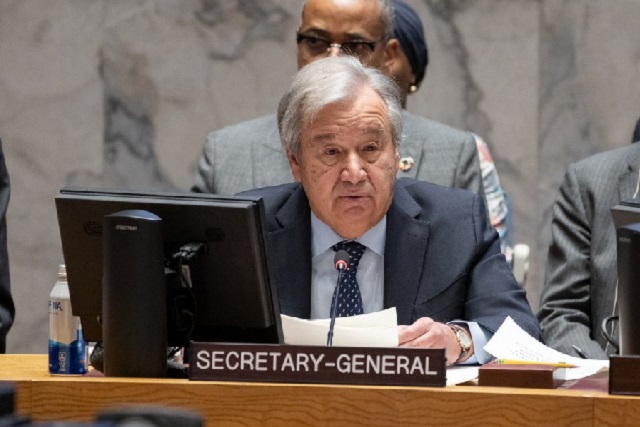 UN chief urges countries to do everything possible to end Gazans’ ordeal