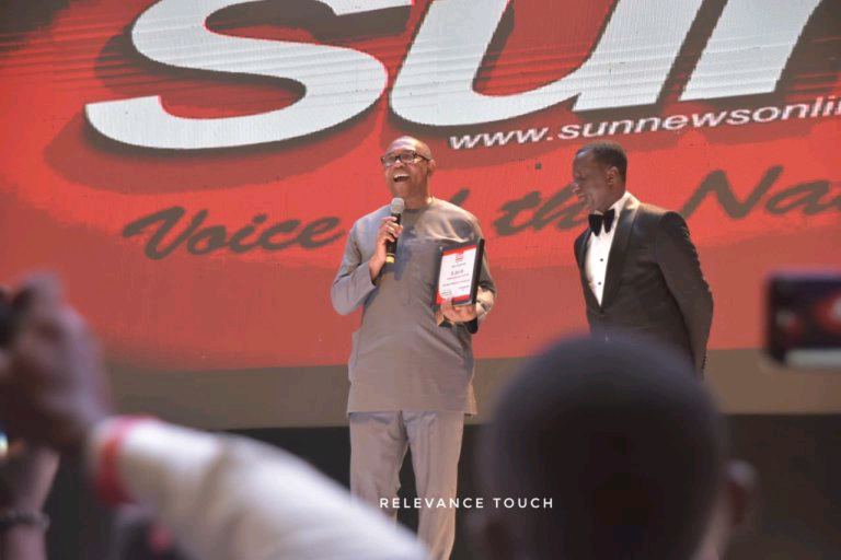 NIGERIA: Peter Obi named Political Icon of 2023, dedicates award to the plight of Nigerians enduring hardship.