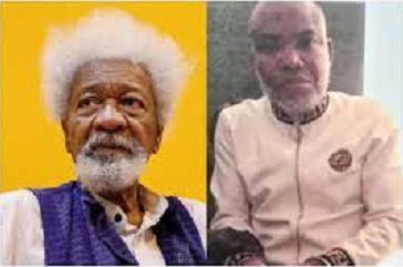 Soyinka Condemns Nigeria’s Detention of Nnamdi Kanu, Calls it a ‘Mistake’