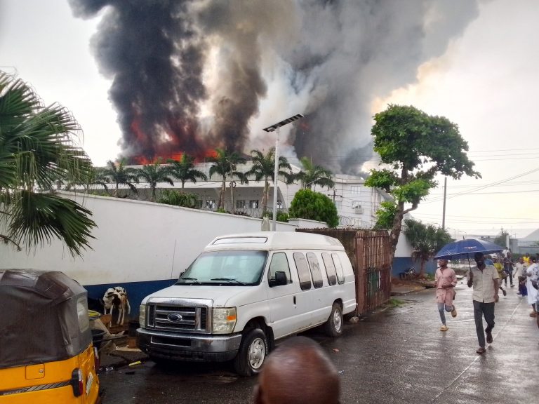 Fire guts Christ Embassy headquarters in Lagos.