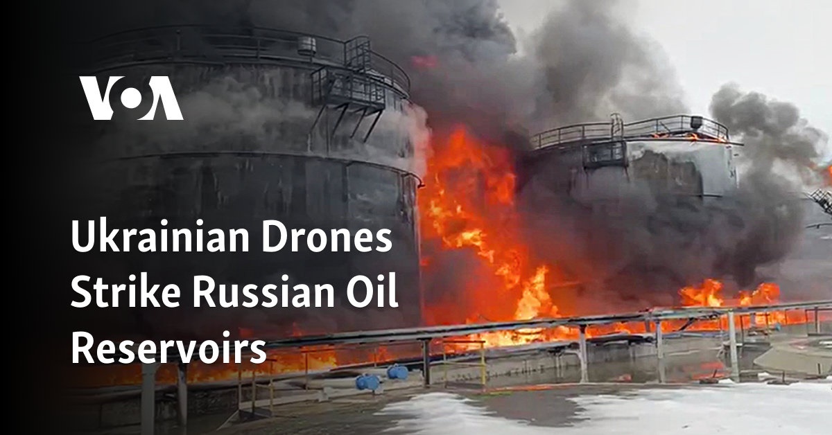 Russia Stops 80 Ukrainian Drones, Oil Terminal Catches Fire