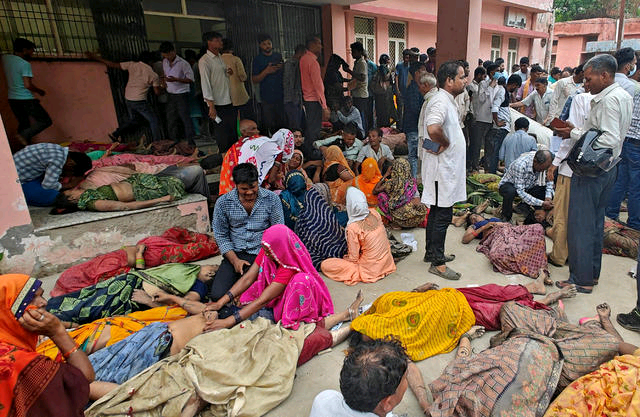 INDIA:Tragedy Strikes as 87 are Reported Dead in Stampede at Religious Gathering in India