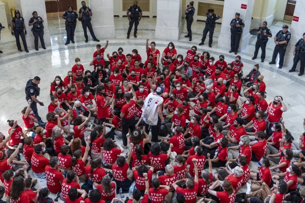 GAZA: 200 Arrested During Capitol Hill Protest Against Gaza War