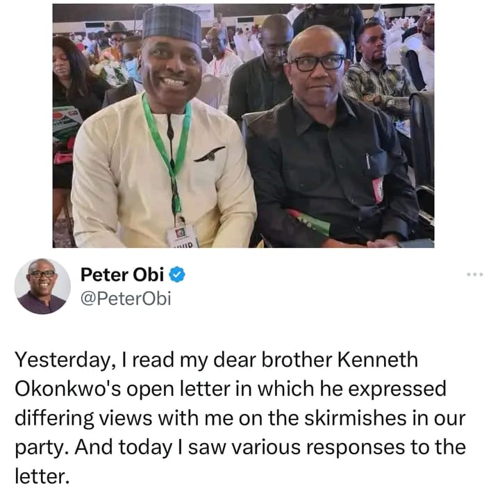 Peter Obi reacts to Kenneth Okonkwo’s fallout, warns against insulting the actor/ politician.