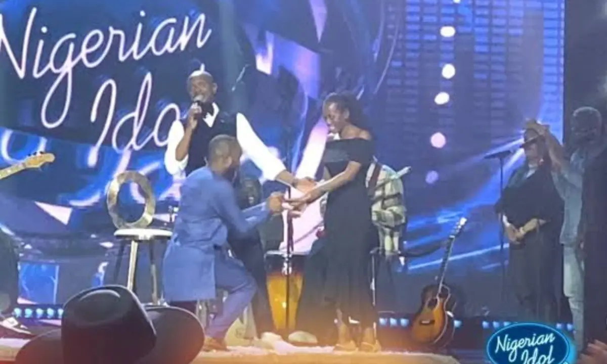 Surprise Engagement Shocks Nigerian Idol Fans as Contestants Rosy and Joszef Get Engaged on Stage