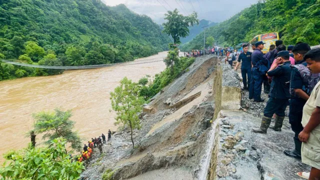 NEPAL, SOUTH ASIA: Tragic Landslide in Nepal Sweeps Buses into River, Over 60 Missing