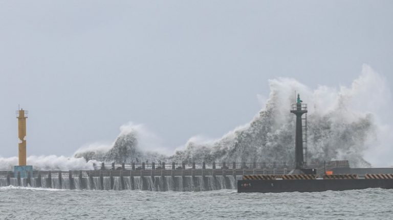 Taiwan shuts down as Typhoon Gaemi approaches.