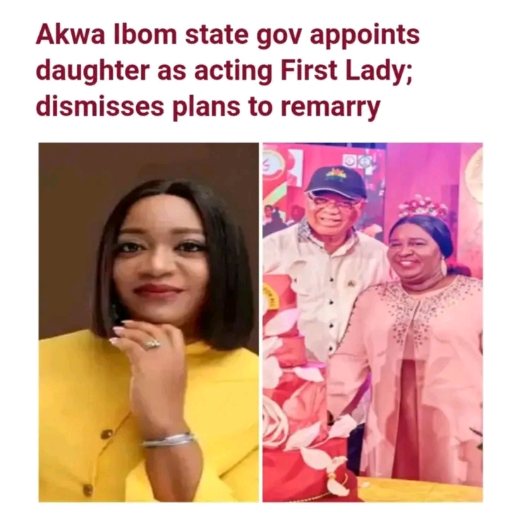 Nigeria: Bereaved Governor replaces wife with daughter.