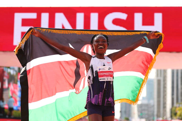 KENYA: Ruth Chepngetich Breaks Women’s World Record at Chicago Marathon