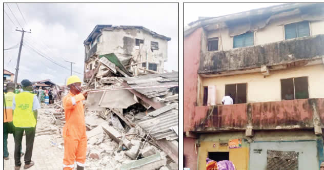 Nigeria: Lagos seals distressed structure as two-storey building collapses.